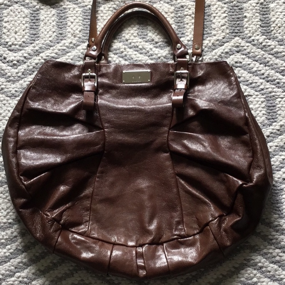 Marni Elegant Brown Leather Tote Bag - Picture 3 of 6
